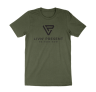 LIVN'PRESENT Unisex tee shirt- Military Green