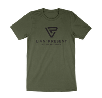 LIVN'PRESENT Unisex tee shirt- Military Green