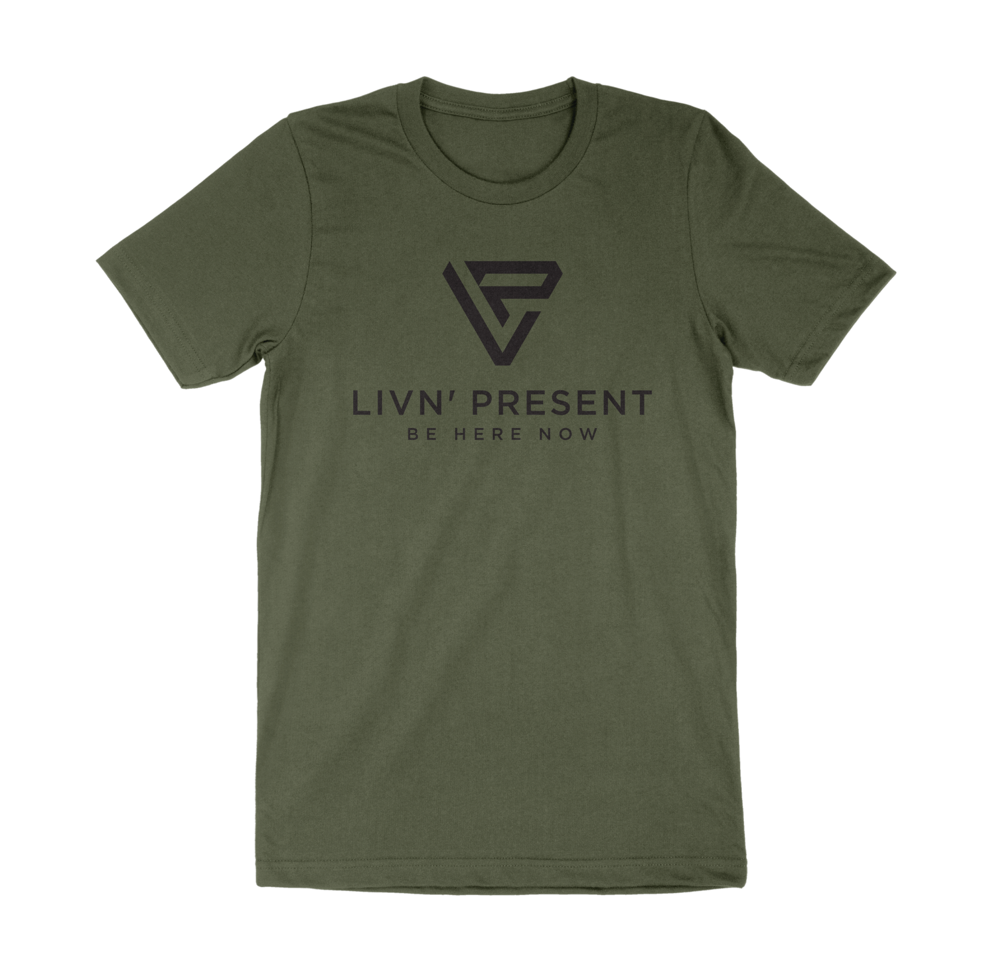 LIVN'PRESENT Unisex tee shirt- Military Green