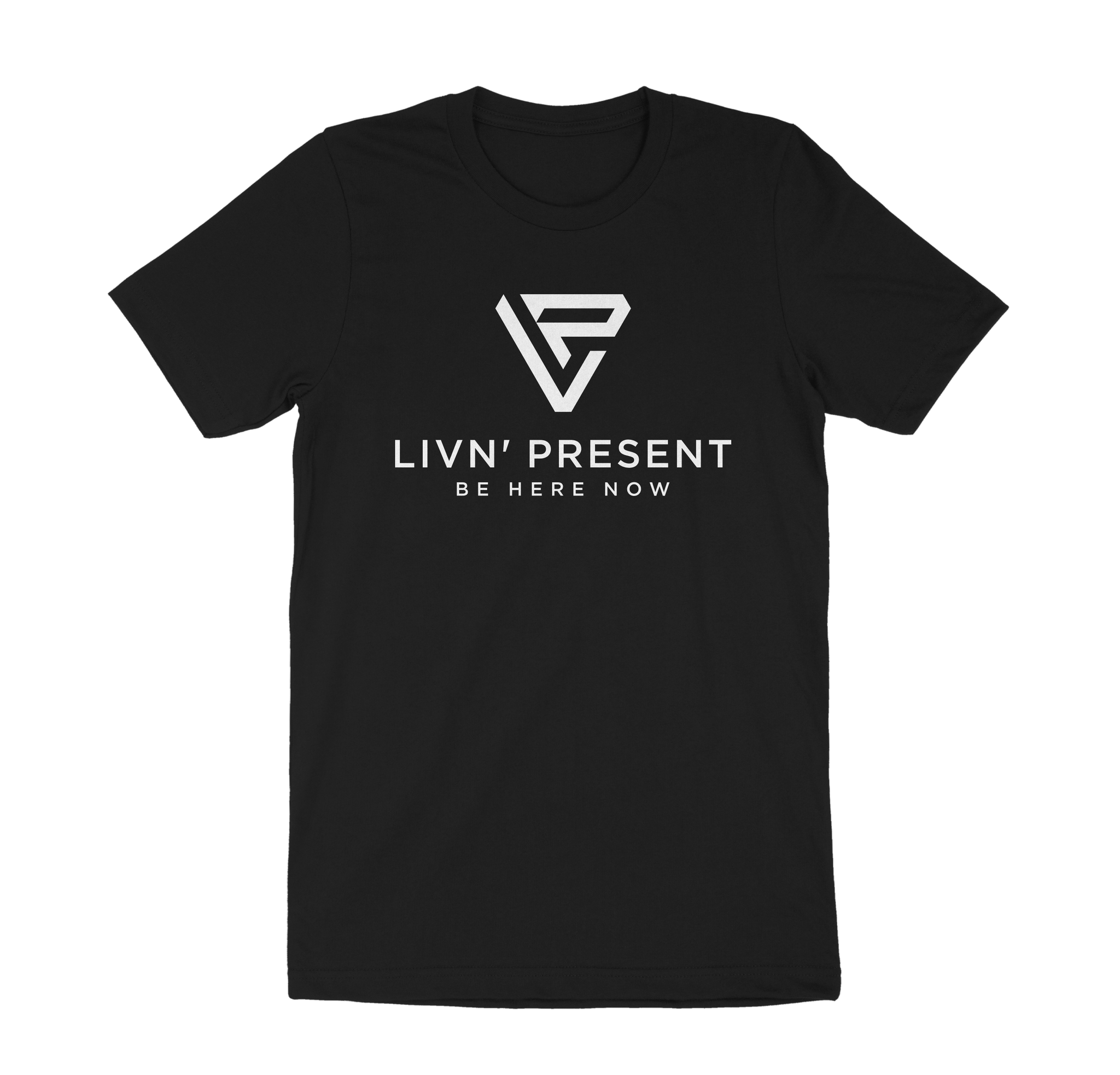 LIVN'PRESENT Unisex short sleeve tee shirt-Black